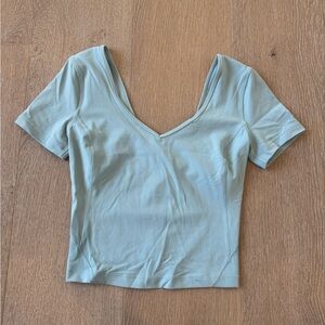 lululemon athletica Sage Green Crop Top